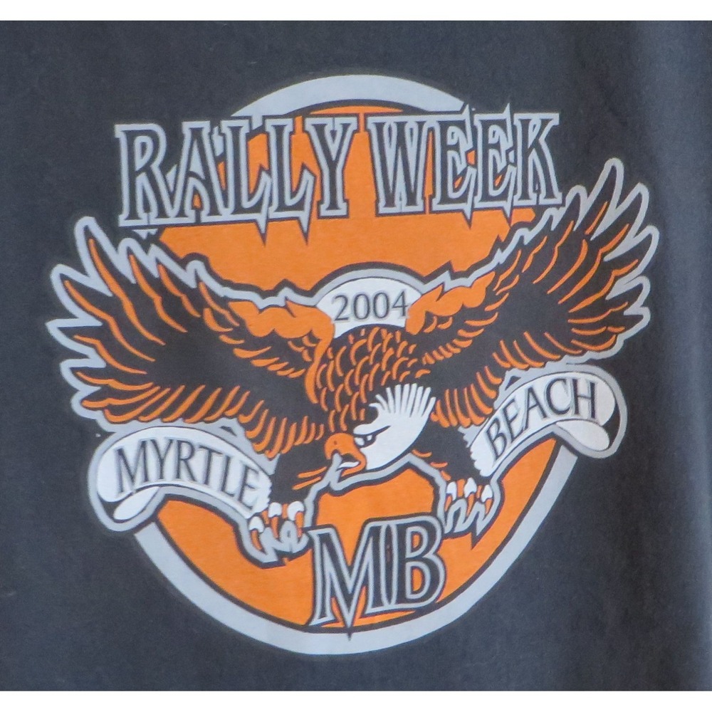 2004 Myrtle Beach Rally Biker Week Tshirt XL Motorcycle Black